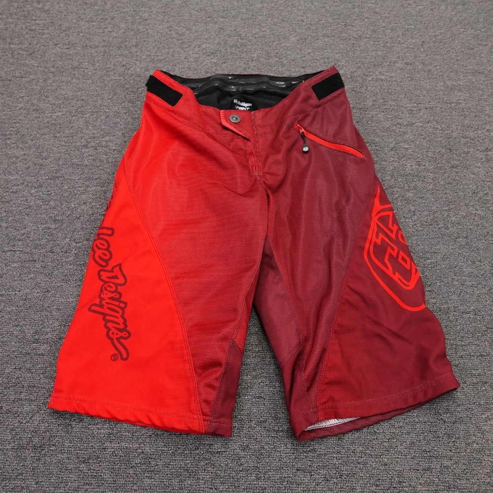 Troy Lee Designs Sprint Cycling Shorts Mens 28 Red Maroon MTB Downhill Bike